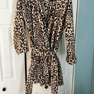Leopard Print Robe
